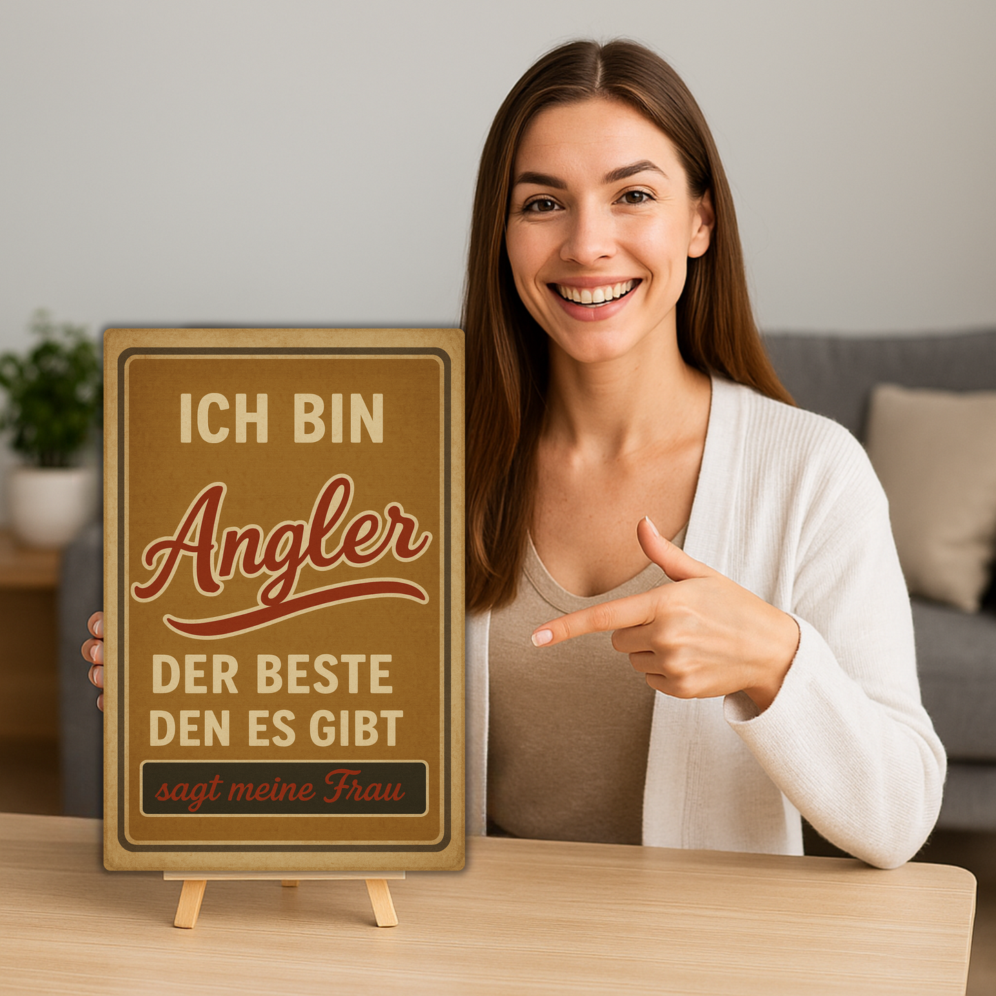 Angler Spruch Blechschild