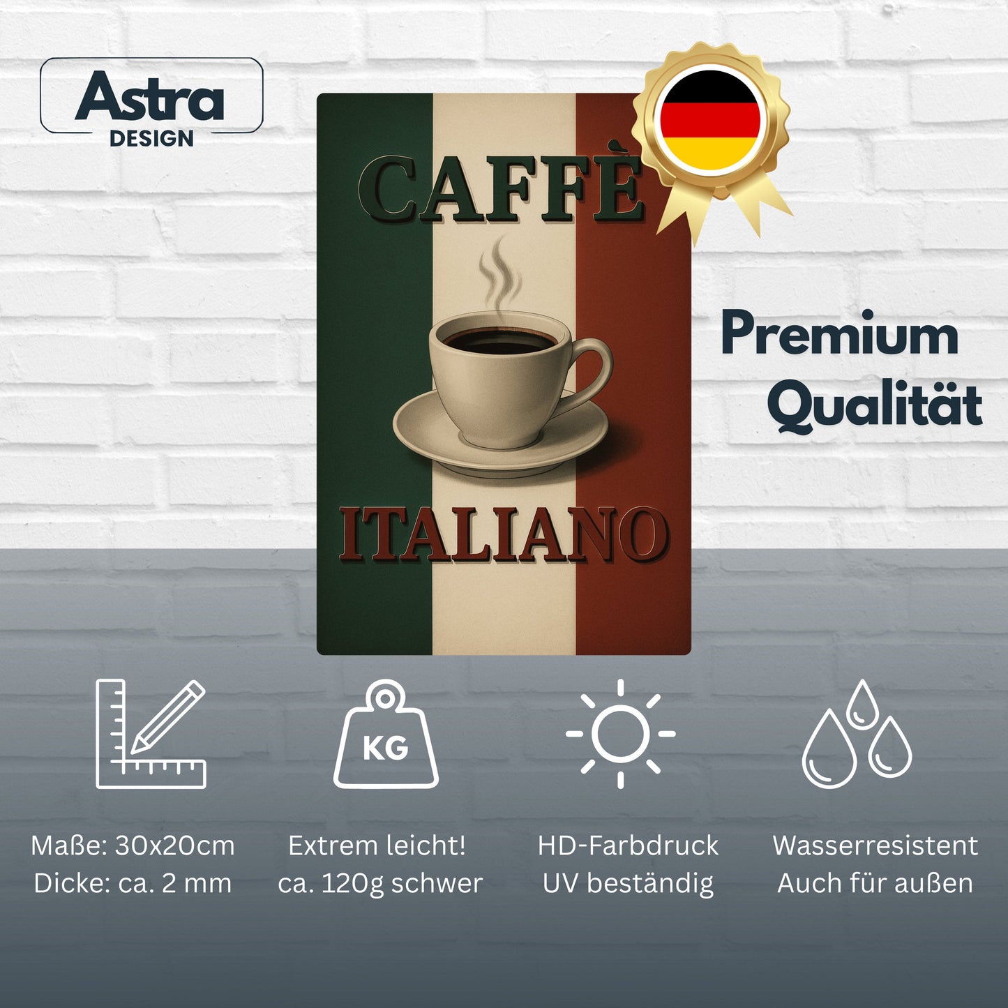 Caffee Italiano Blechschild