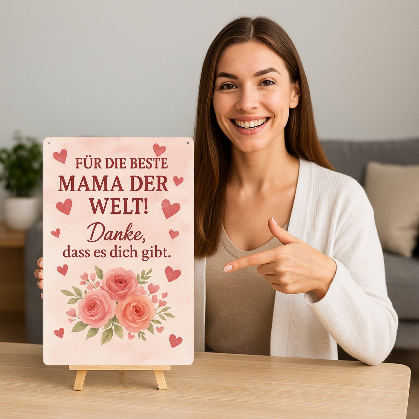 Die beste Mama der Welt Blechschild