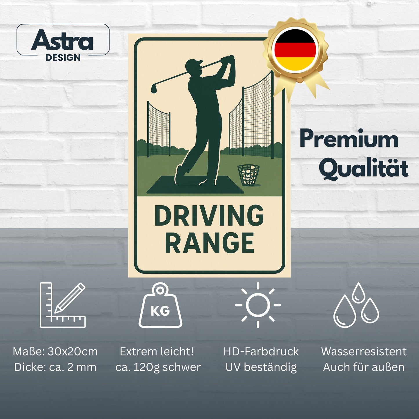 Driving Range Blechschild