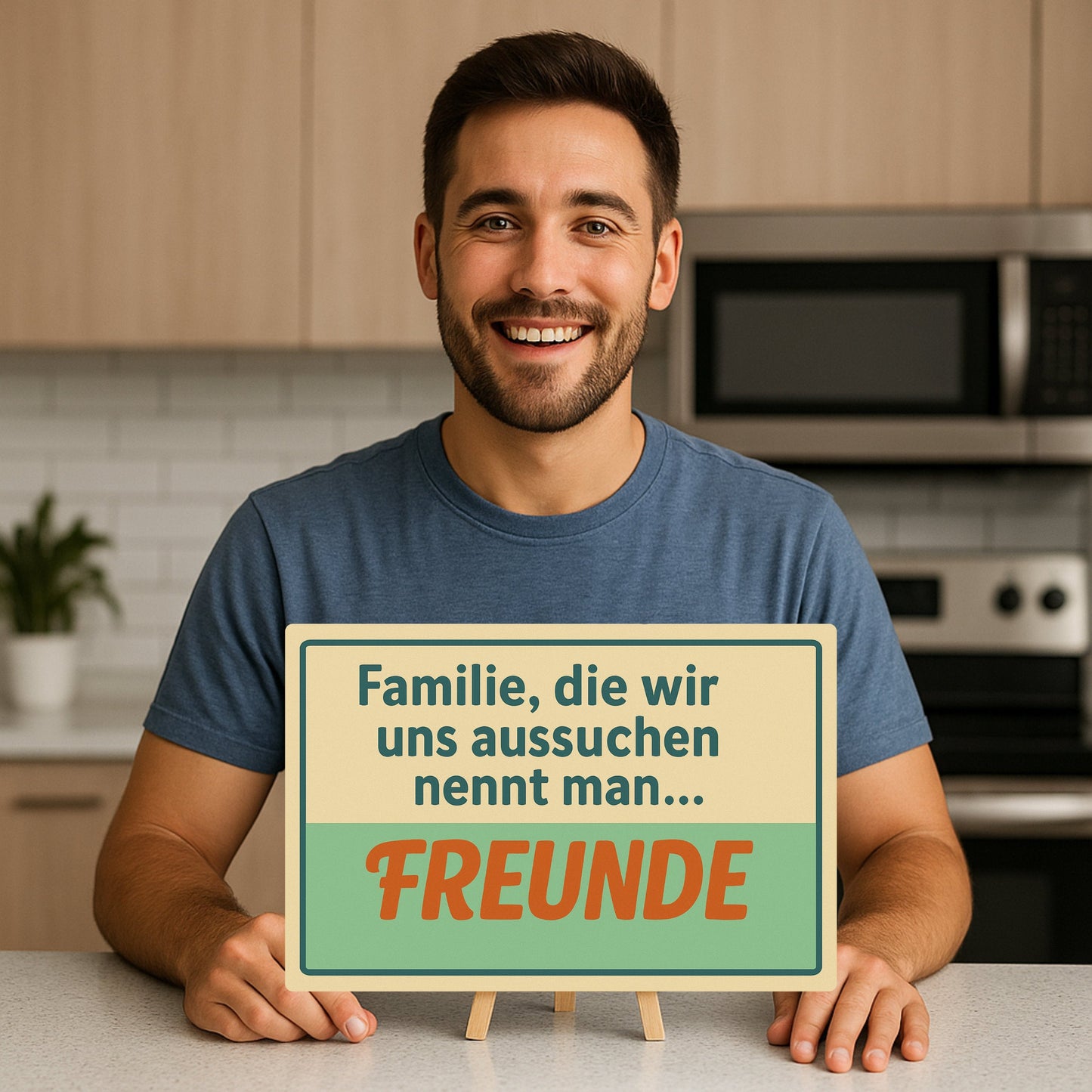 Familie und Freunde Blechschild