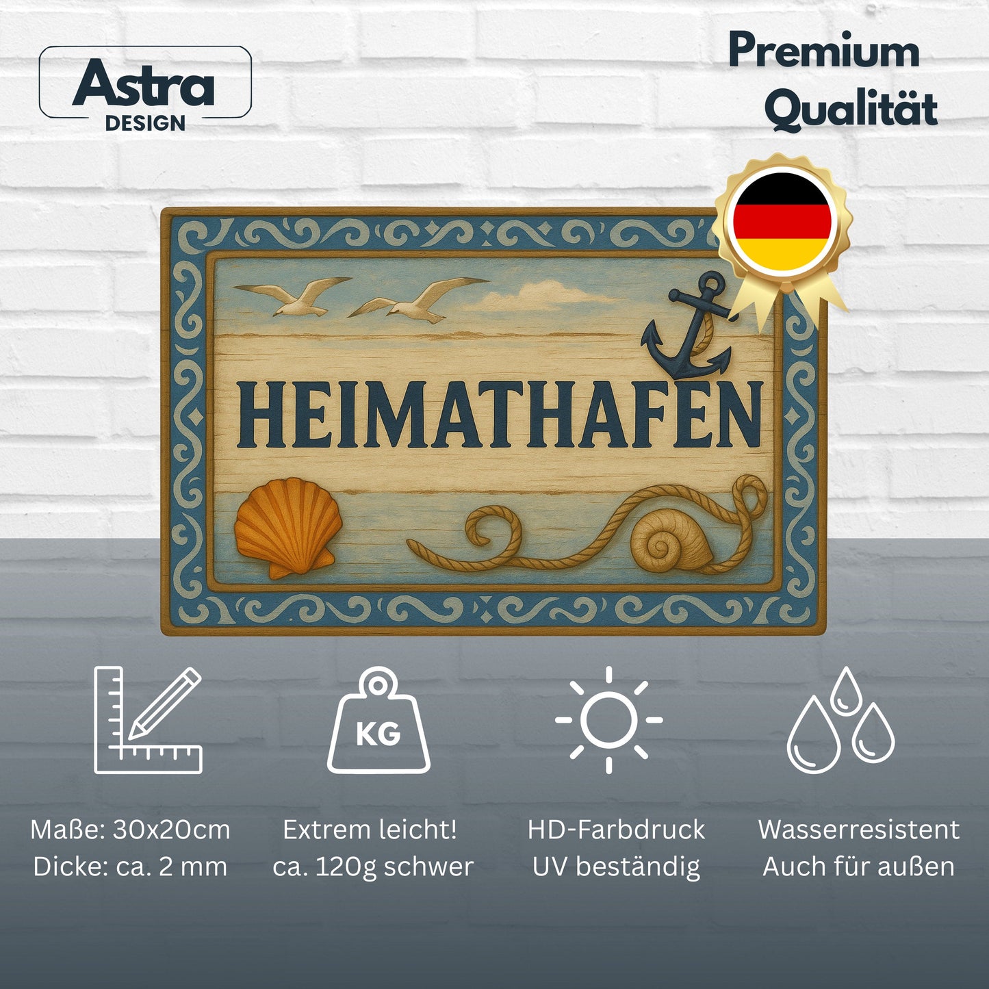 Heimathafen Blechschild