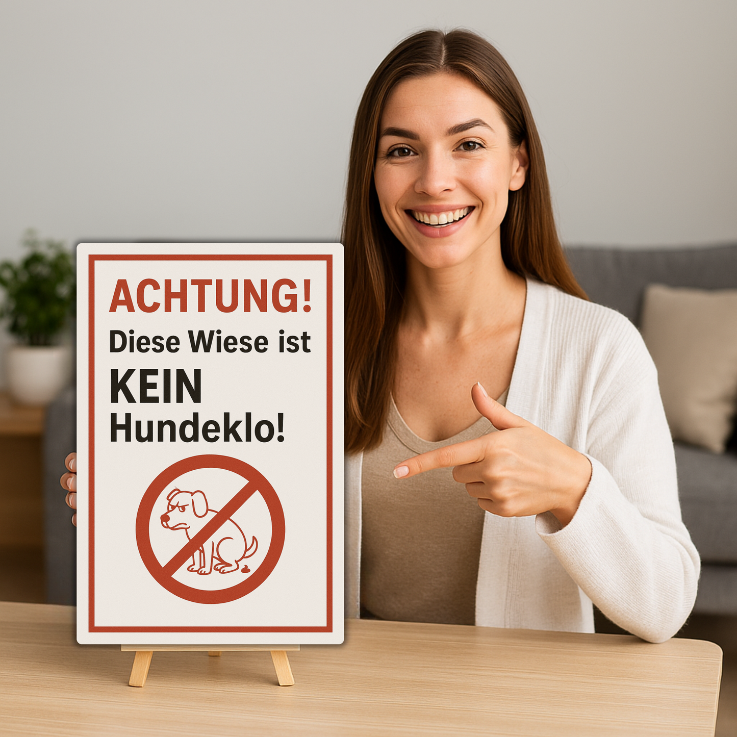 Kein Hundeklo Blechschild