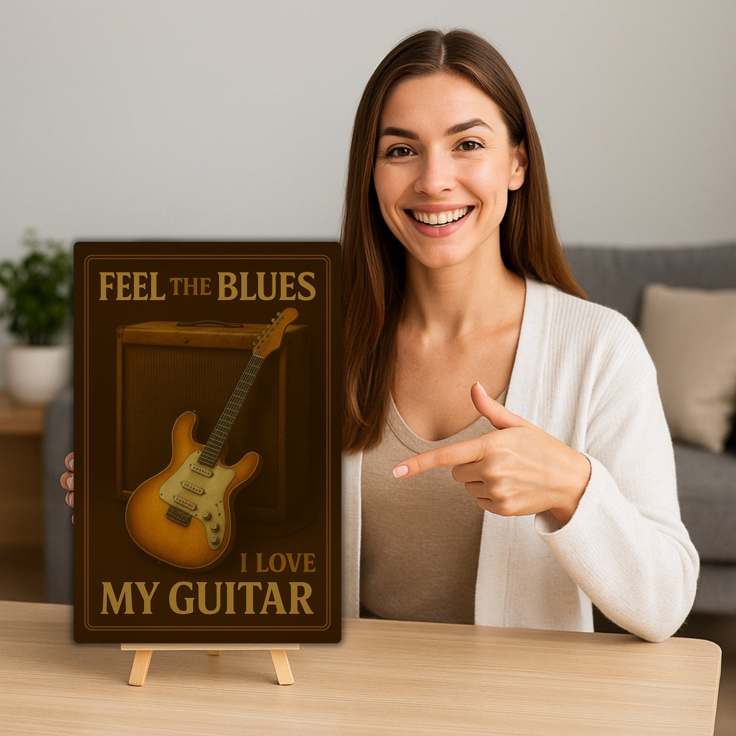 I love my Guitar Blechschild