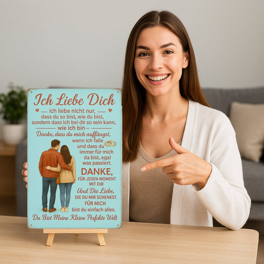 Ich liebe dich Blechschild