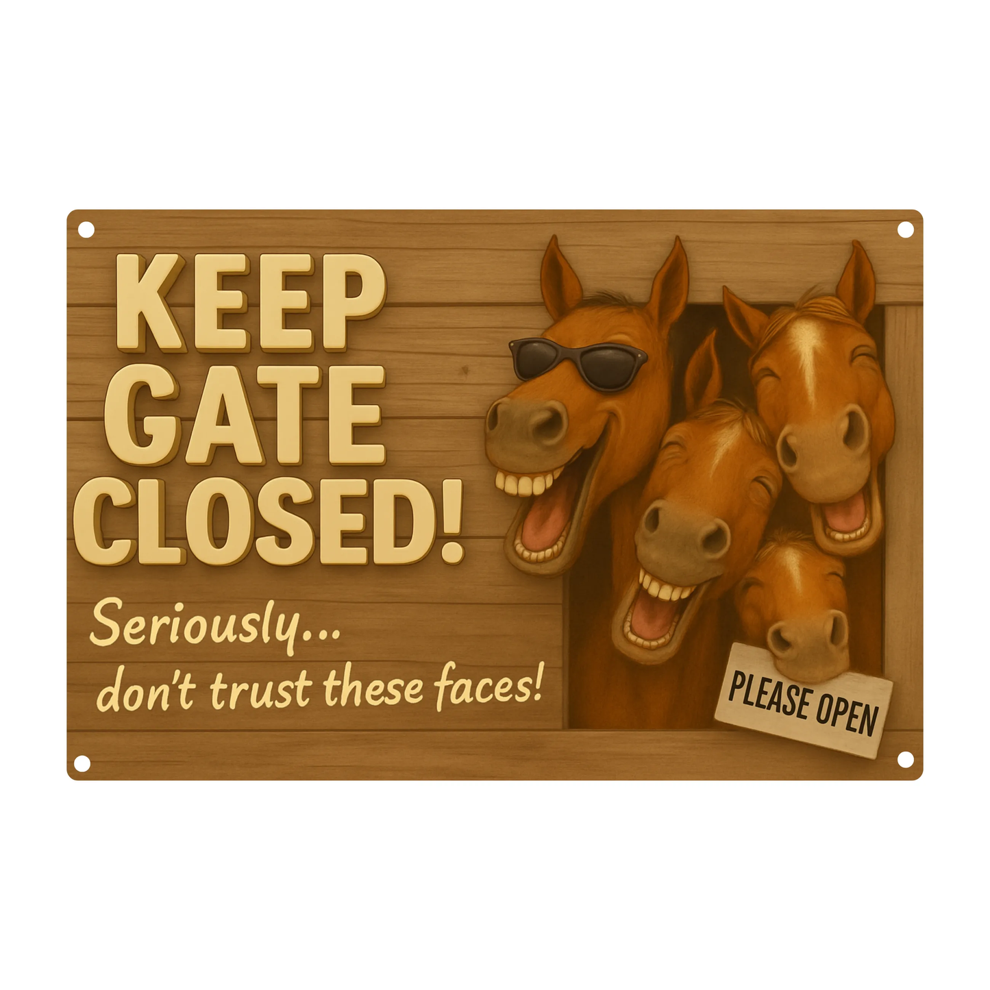 Blechschild Keep Gate closed