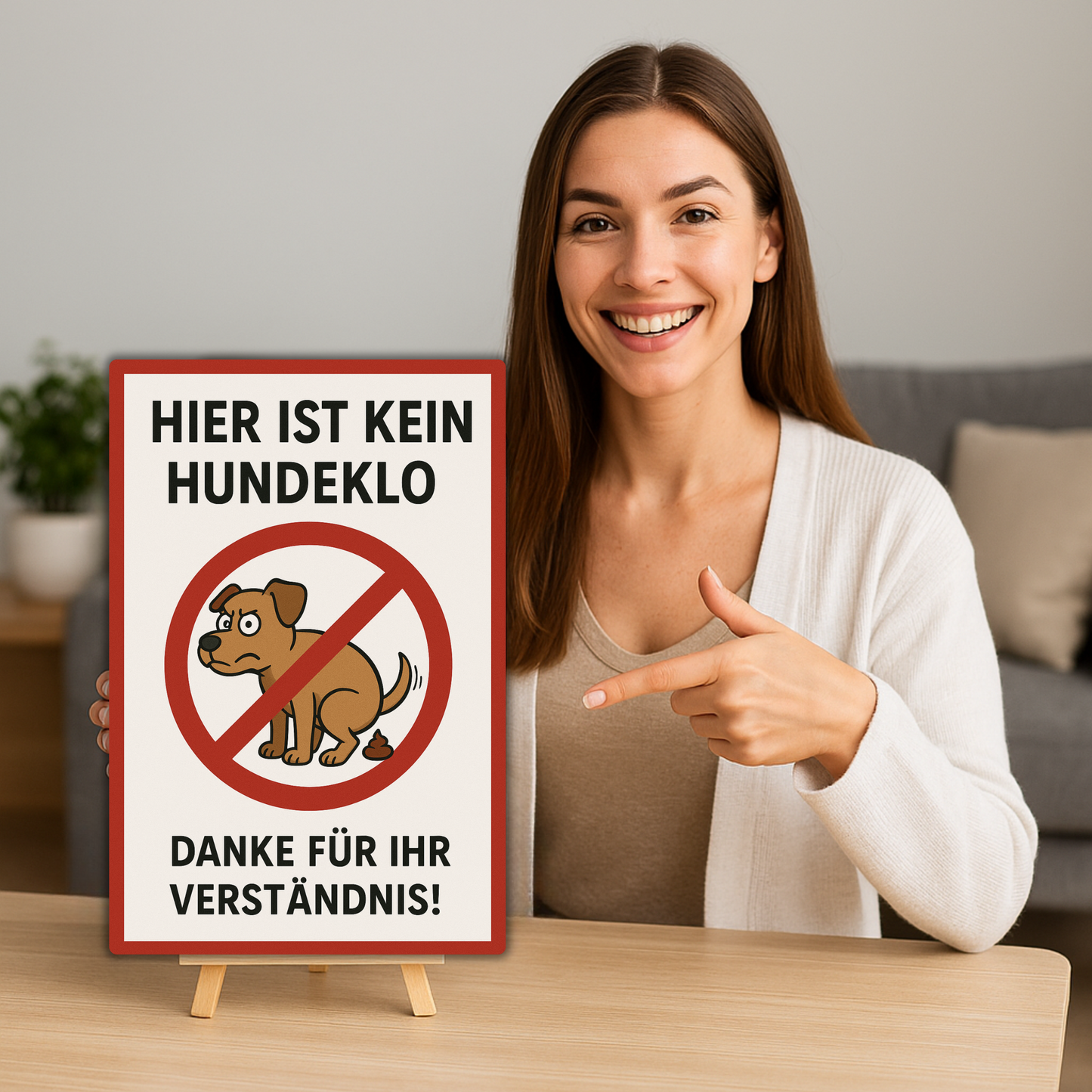 Kein Hundeklo Blechschild