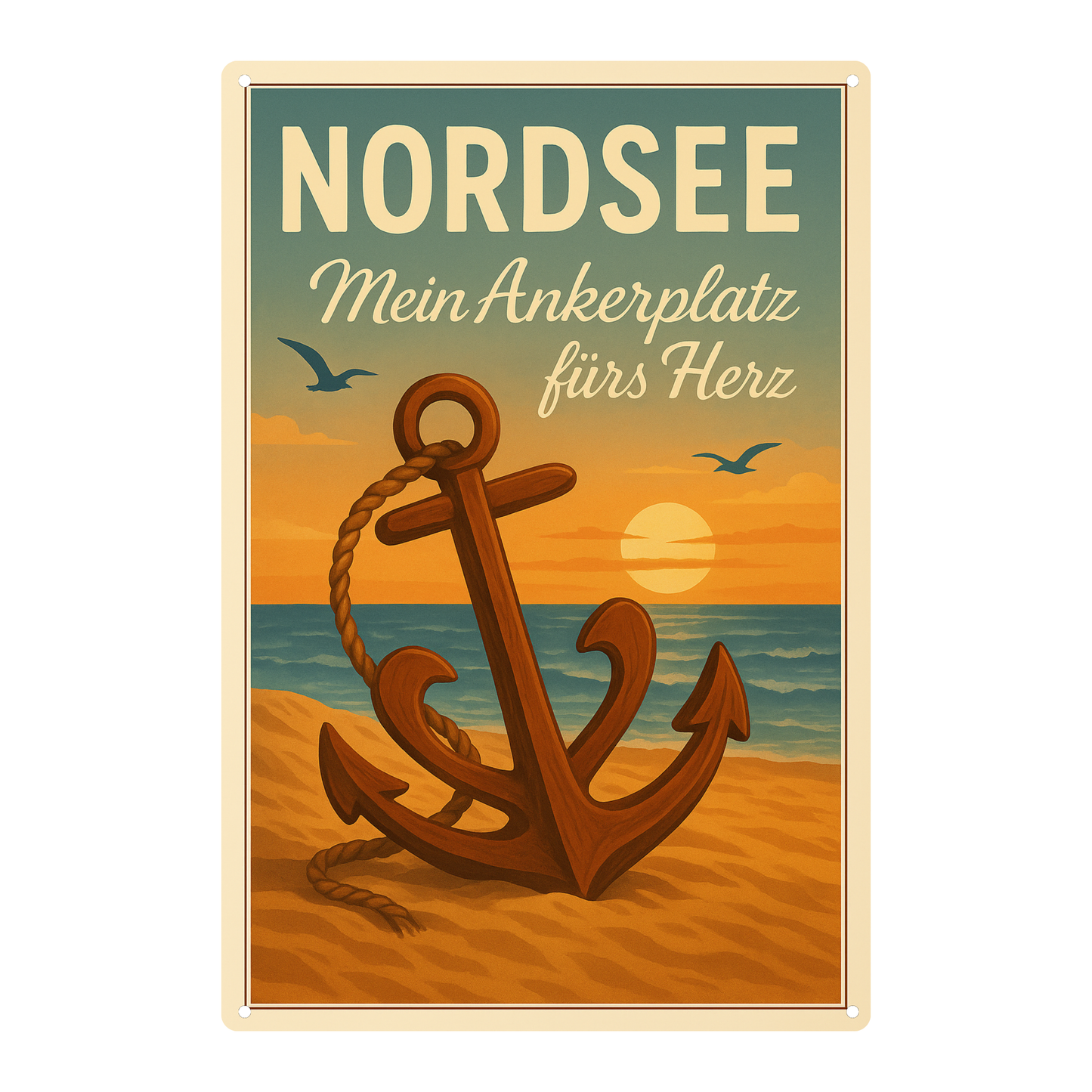 Nordsee Blechschild