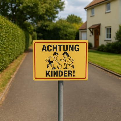 Achtung Kinder Blechschild 