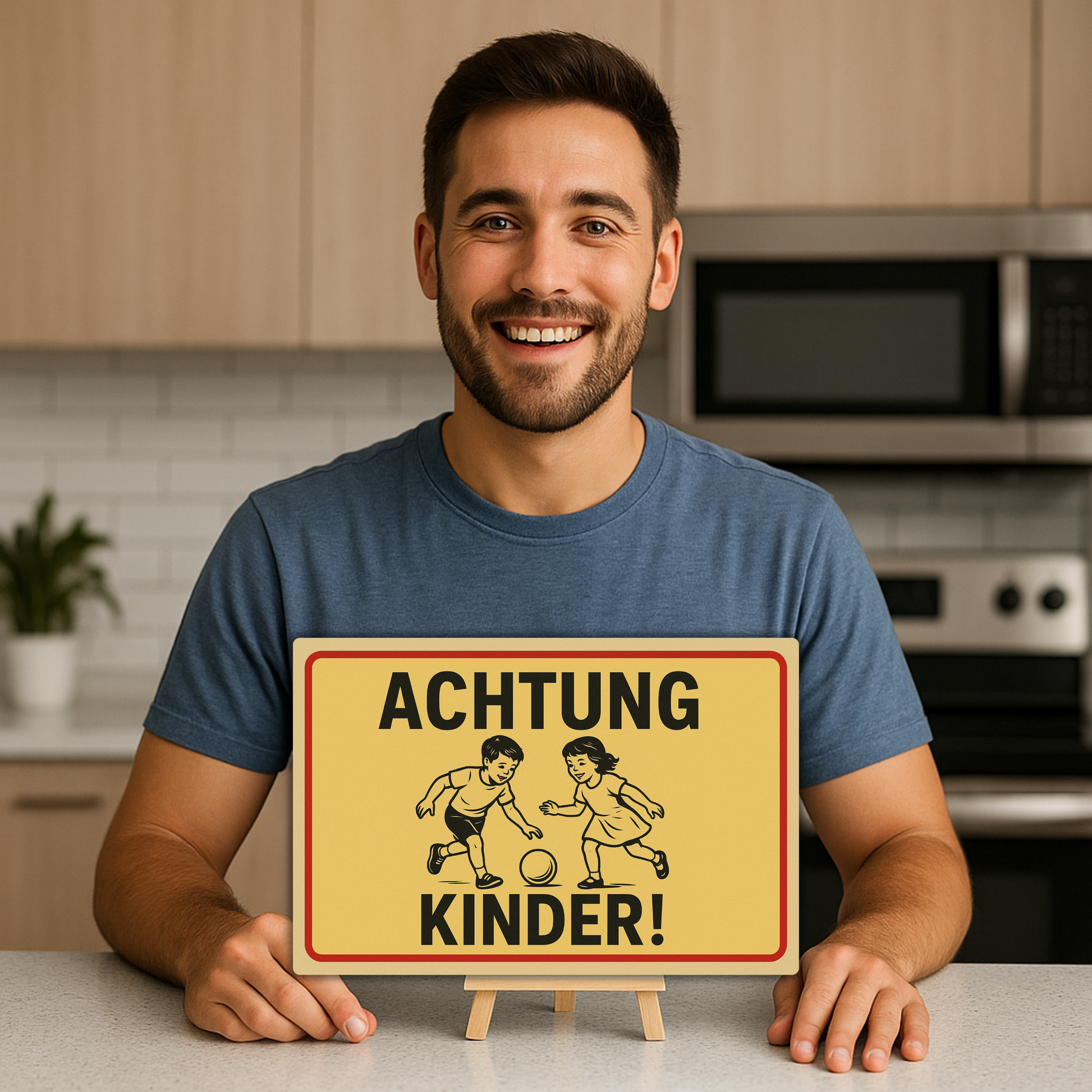 Achtung Kinder Blechschild 