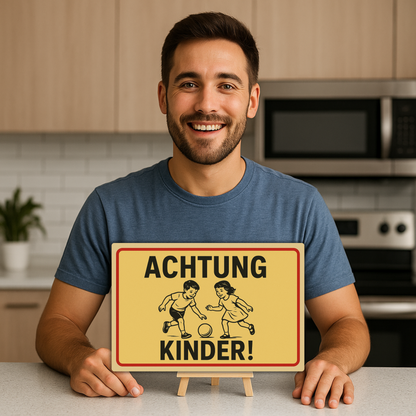 Achtung Kinder Blechschild 
