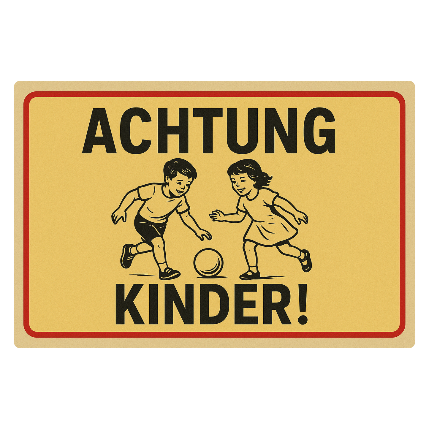 Achtung Kinder Blechschild 