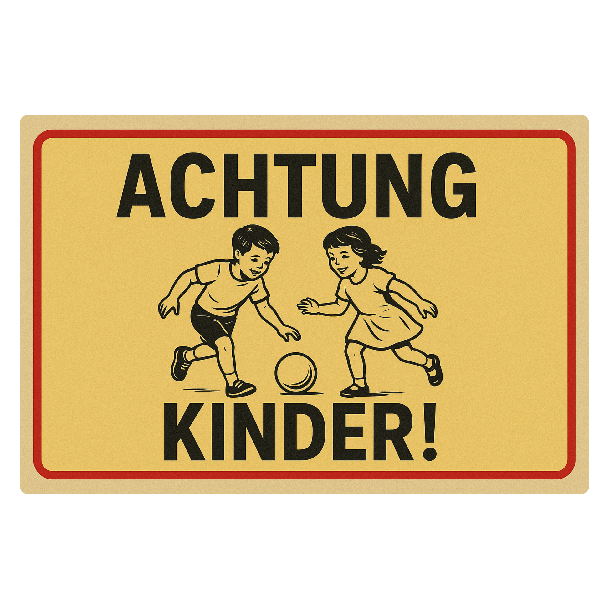 Achtung Kinder Blechschild 