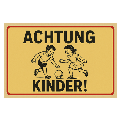 Achtung Kinder Blechschild 