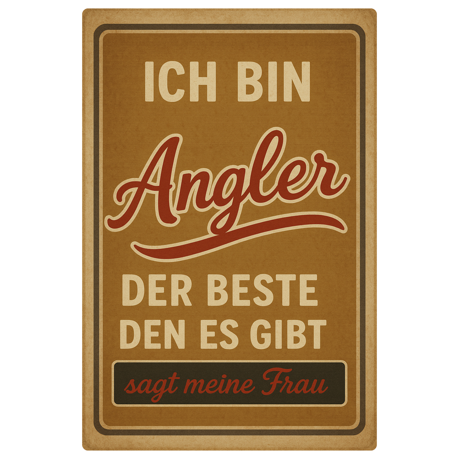Angler Spruch Blechschild