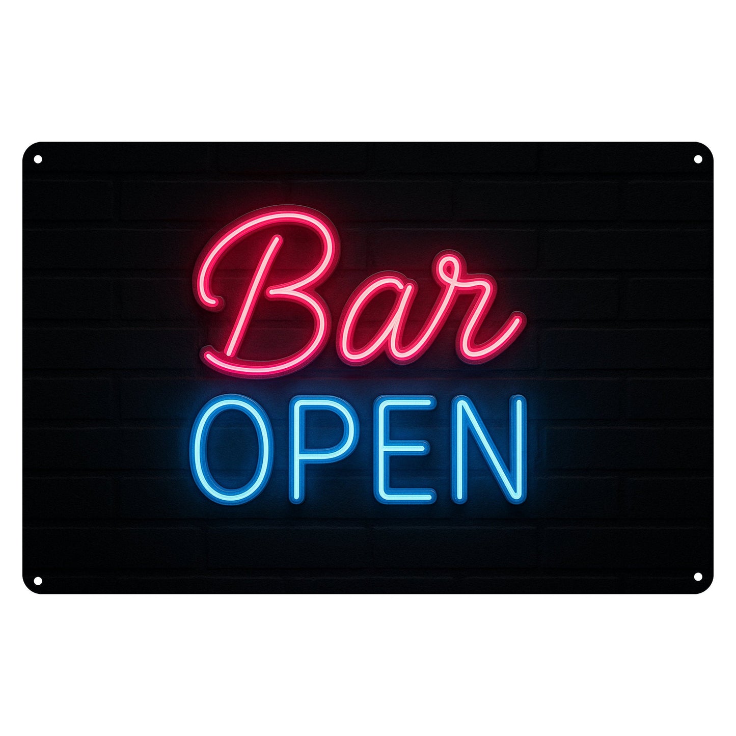 Bar Open Blechschild