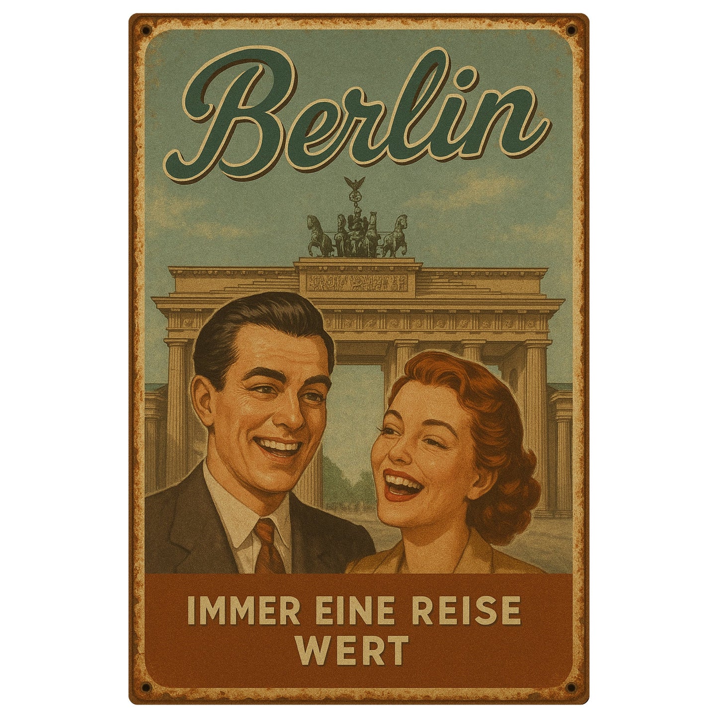 Berlin immer eine Reise Blechschild