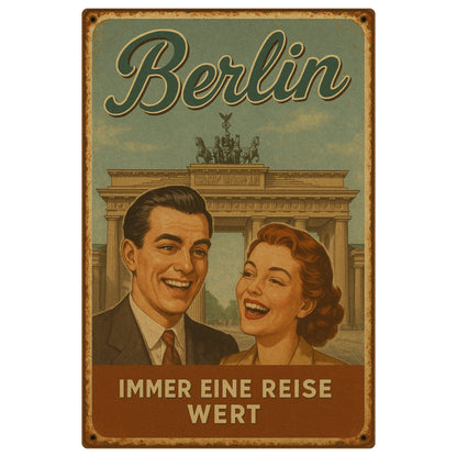 Berlin immer eine Reise Blechschild