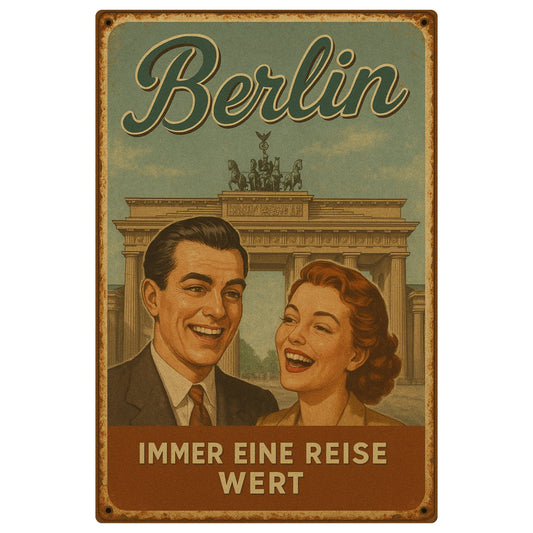 Berlin immer eine Reise Blechschild
