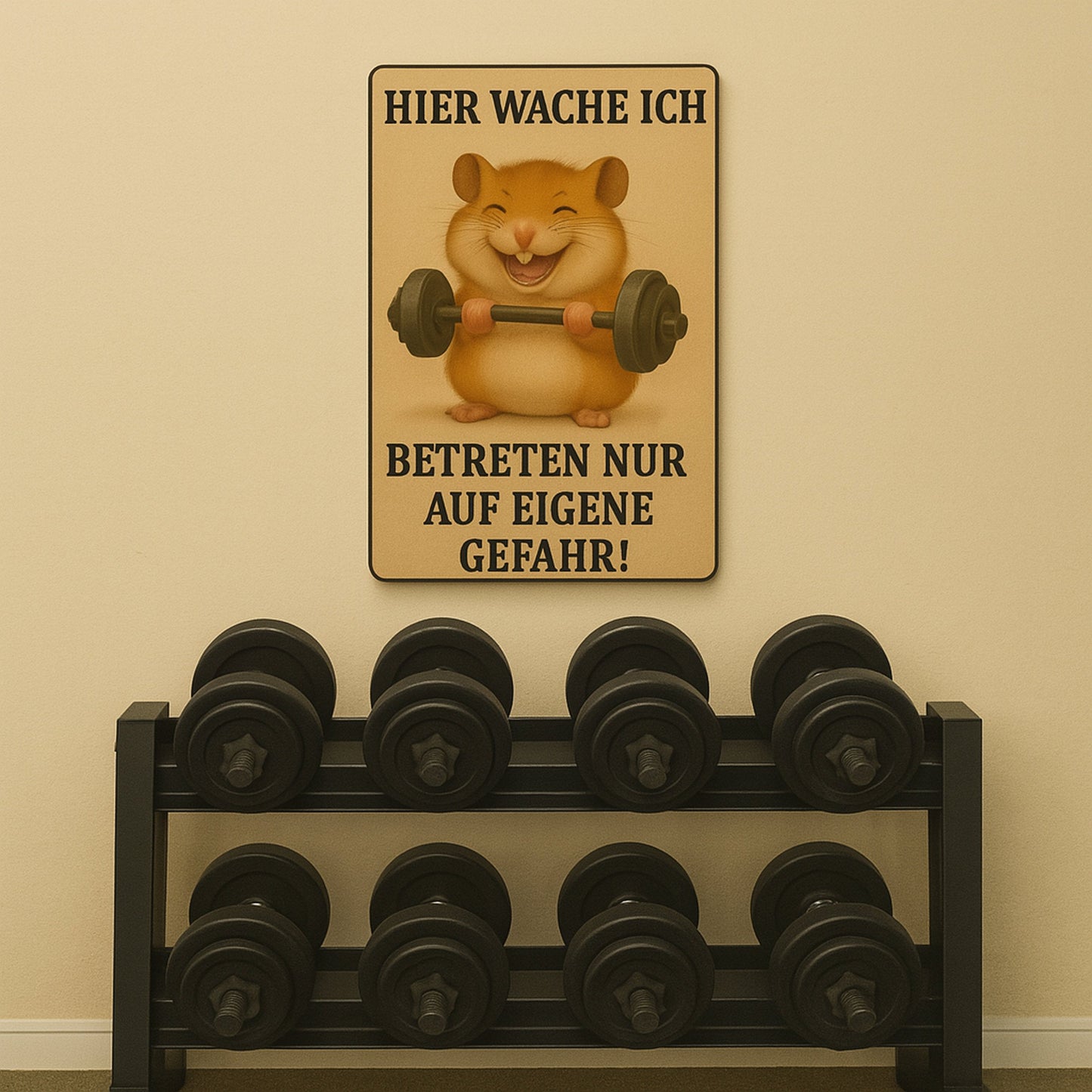 Betreten auf eigene Gefahr Blechschild