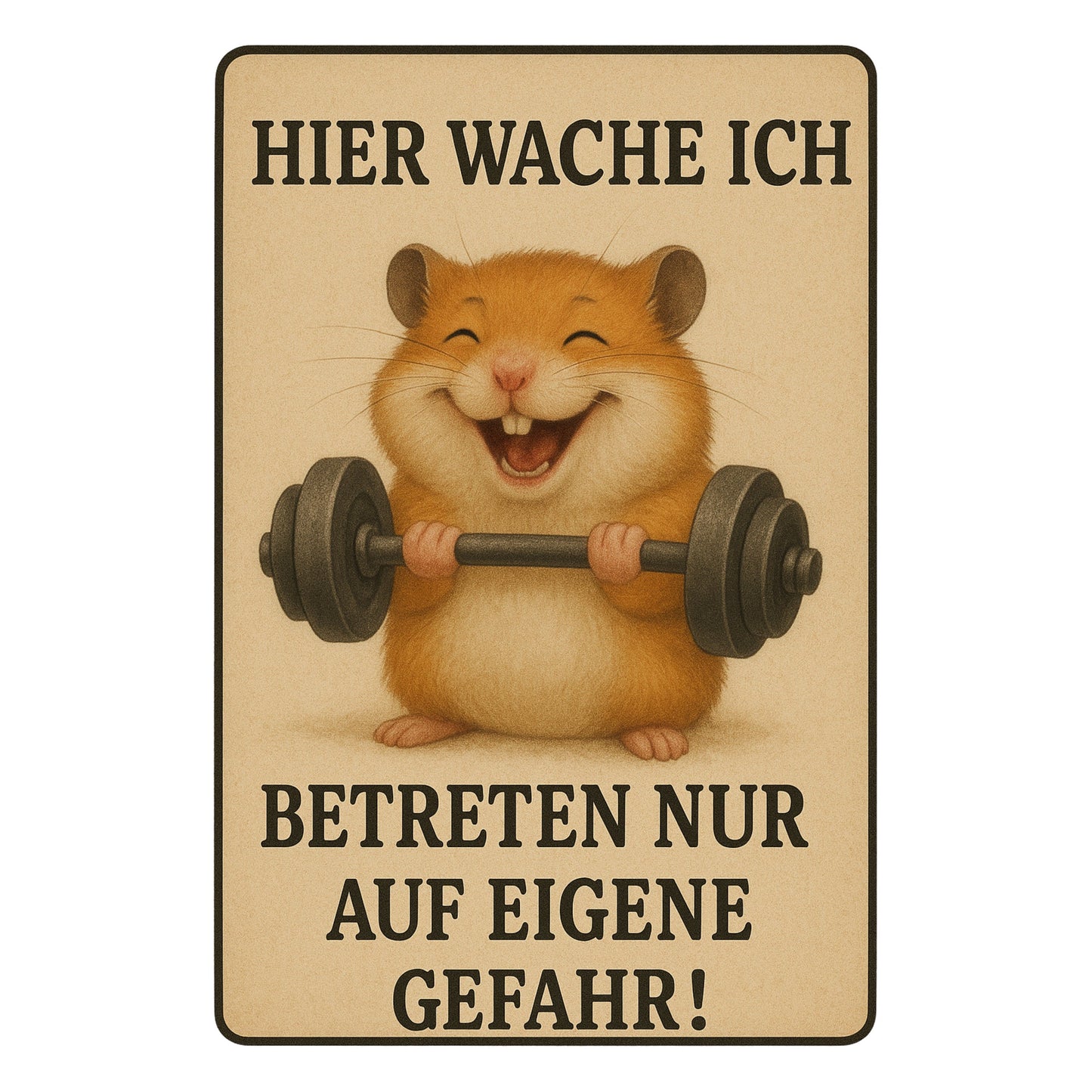 Betreten auf eigene Gefahr Blechschild