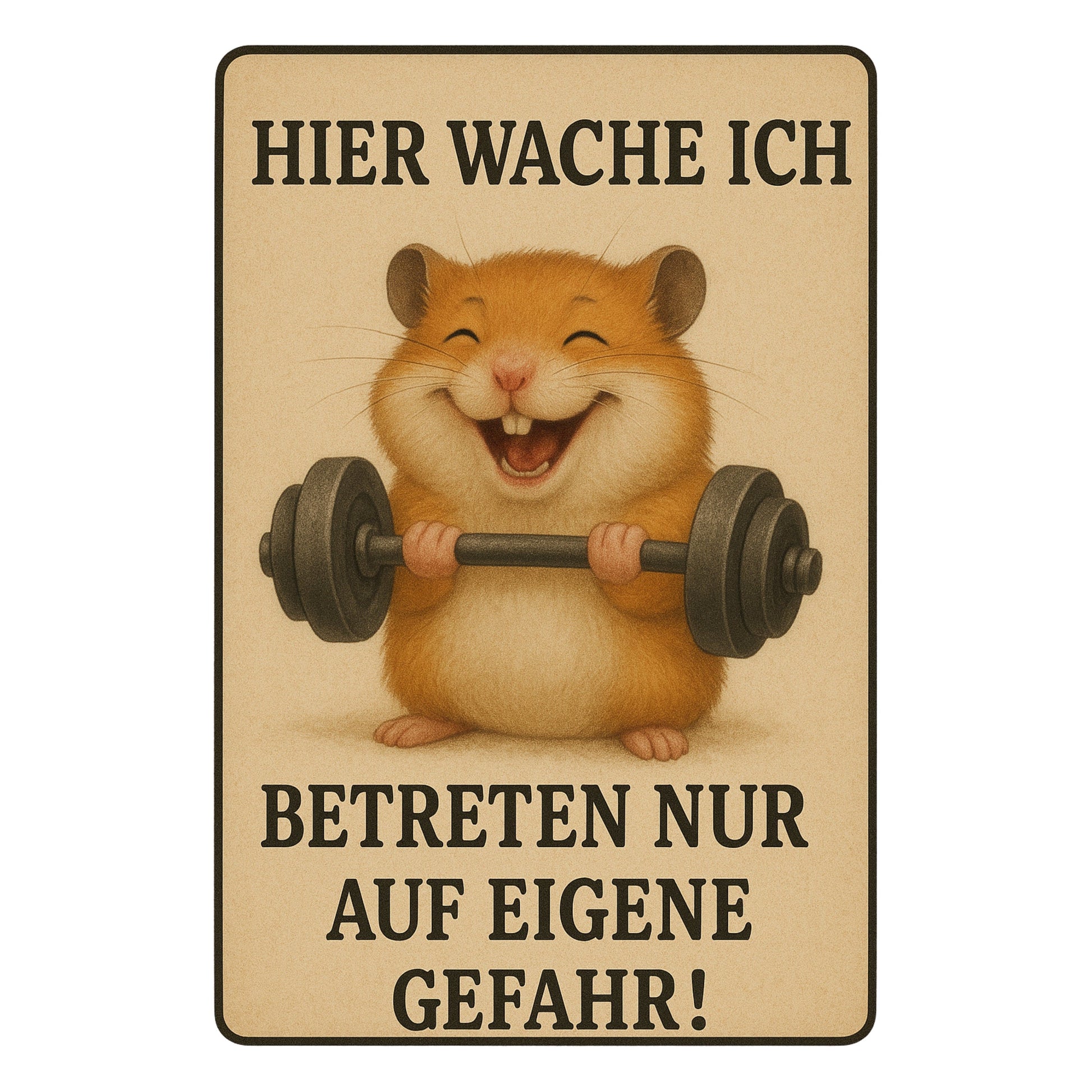Betreten auf eigene Gefahr Blechschild