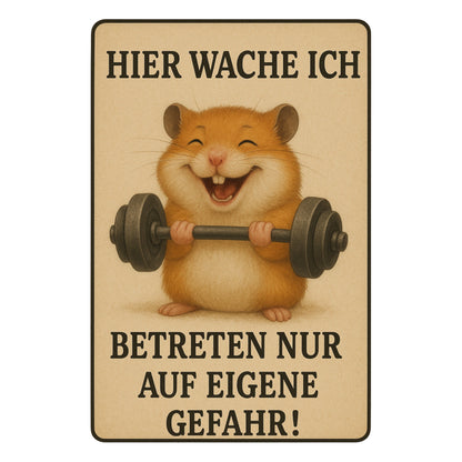 Betreten auf eigene Gefahr Blechschild