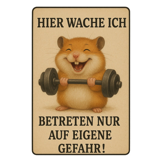 Betreten auf eigene Gefahr Blechschild