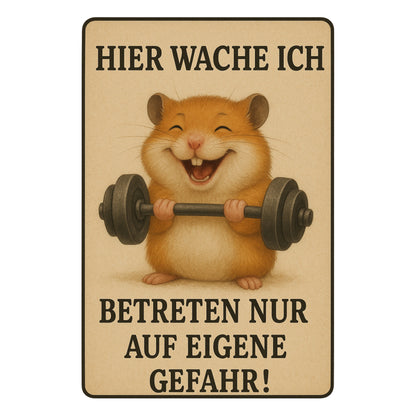 Betreten auf eigene Gefahr Blechschild