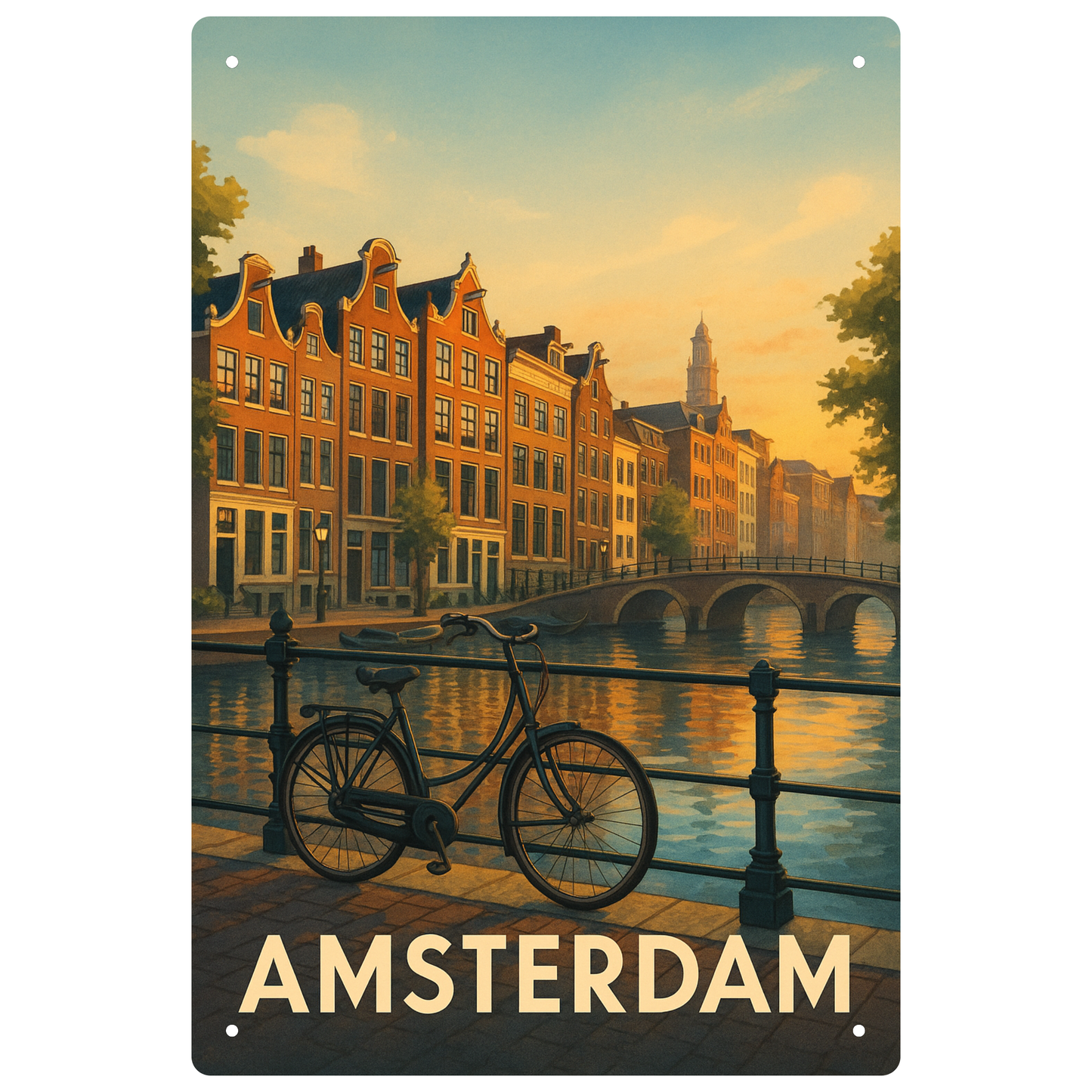 Blechschild Amsterdam