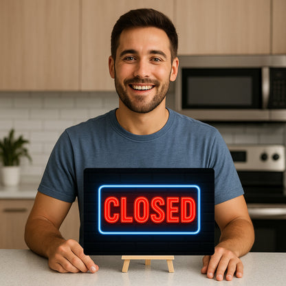 Closed Sign Blechschild