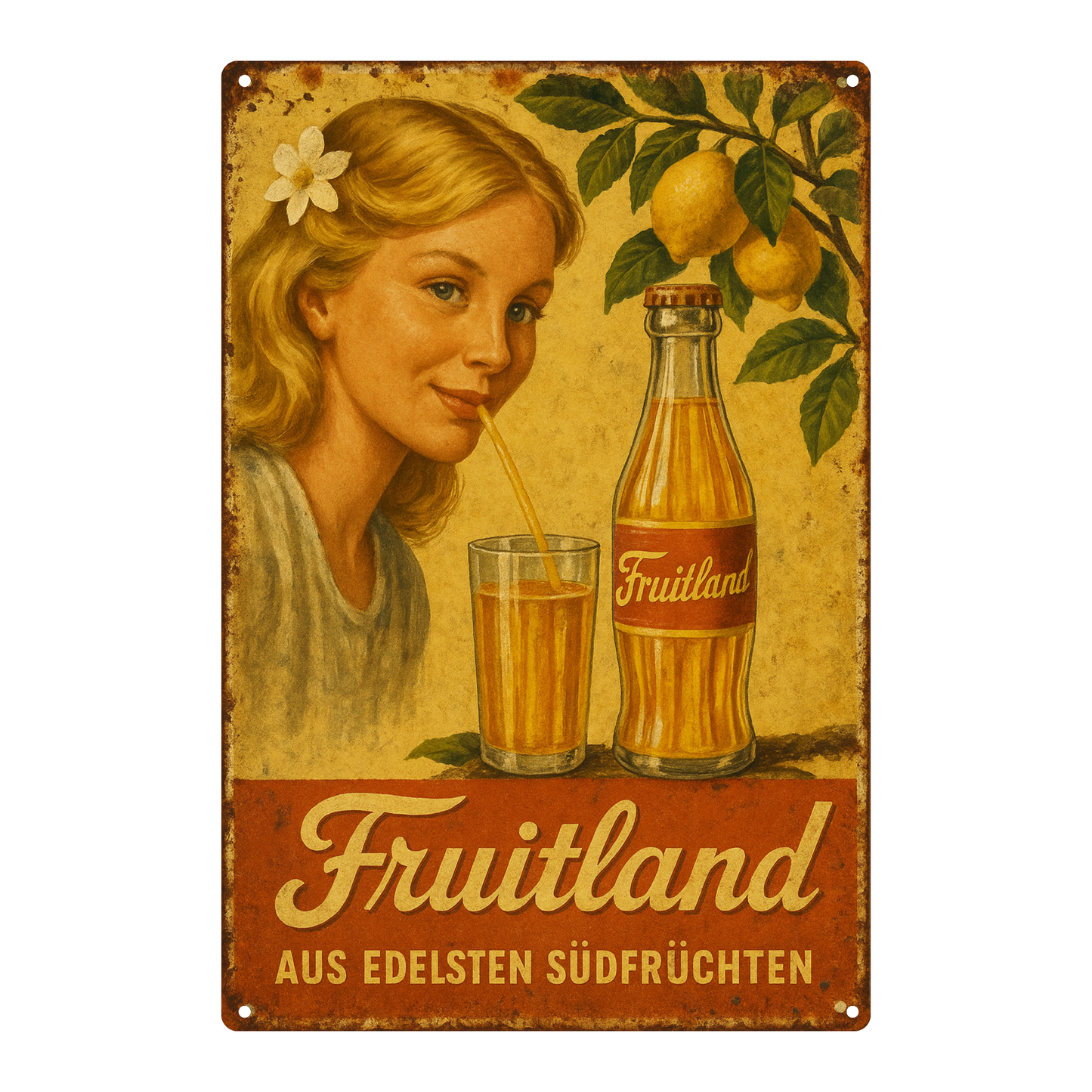 Blechschild Fruitland