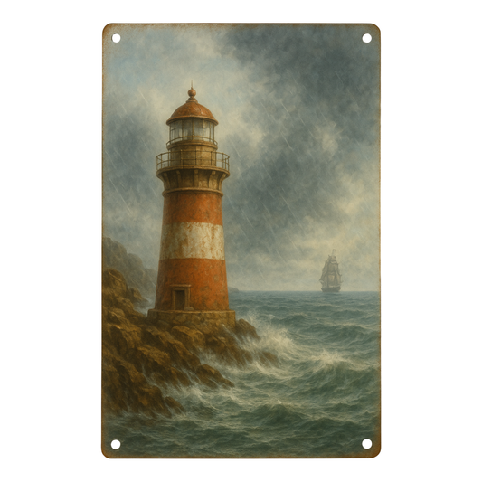 Blechschild Leuchtturm