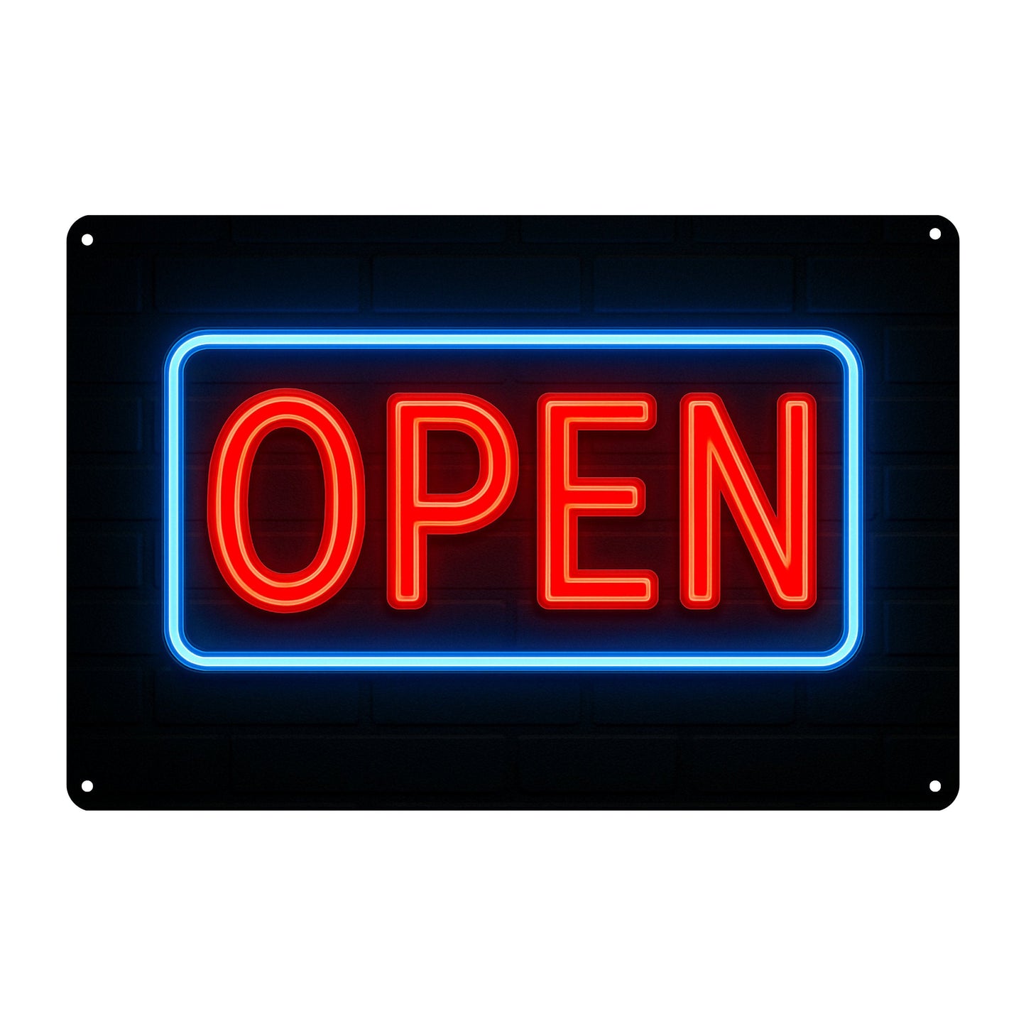 Open Sign Blechschild