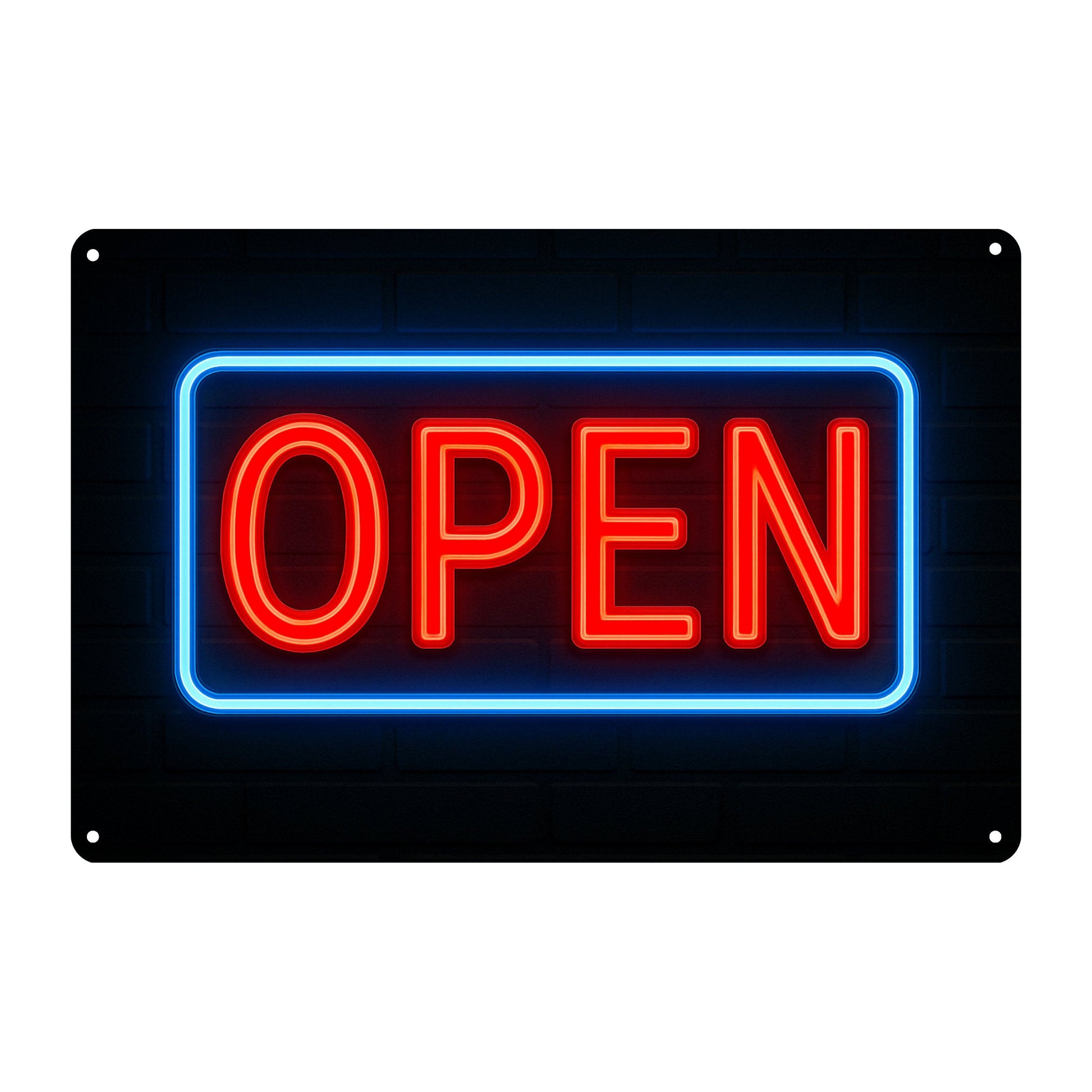 Open Sign Blechschild