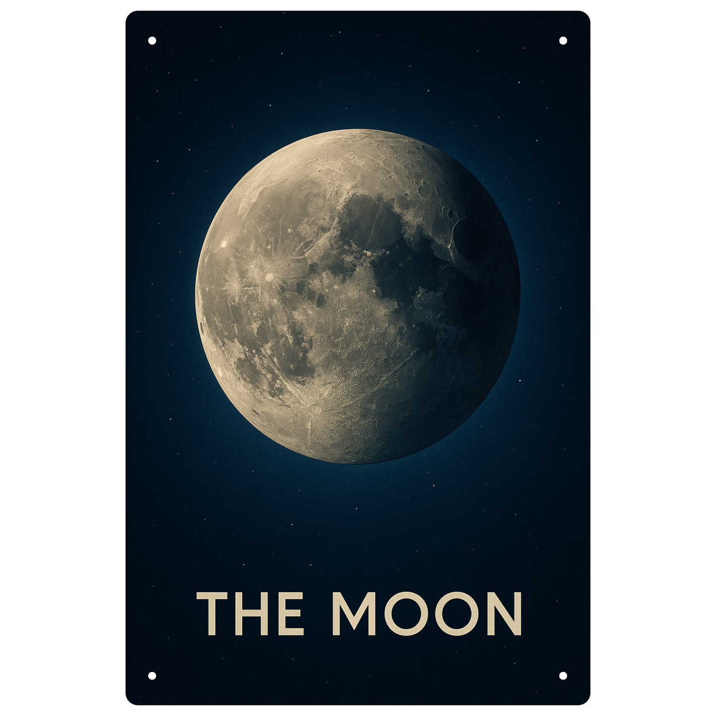Blechschild The Moon