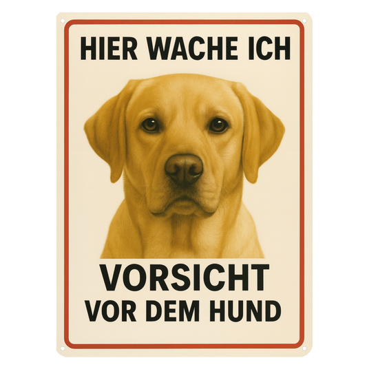 Blechschild Golden Retriever