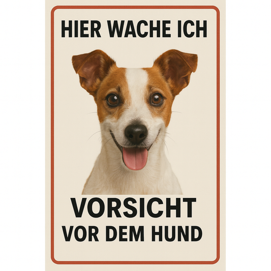 Blechschild Jack Russel
