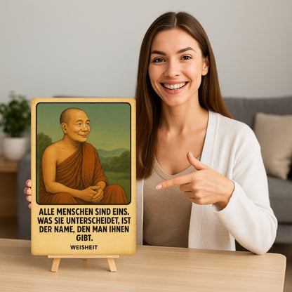 Buddha Zitat Name Blechschild