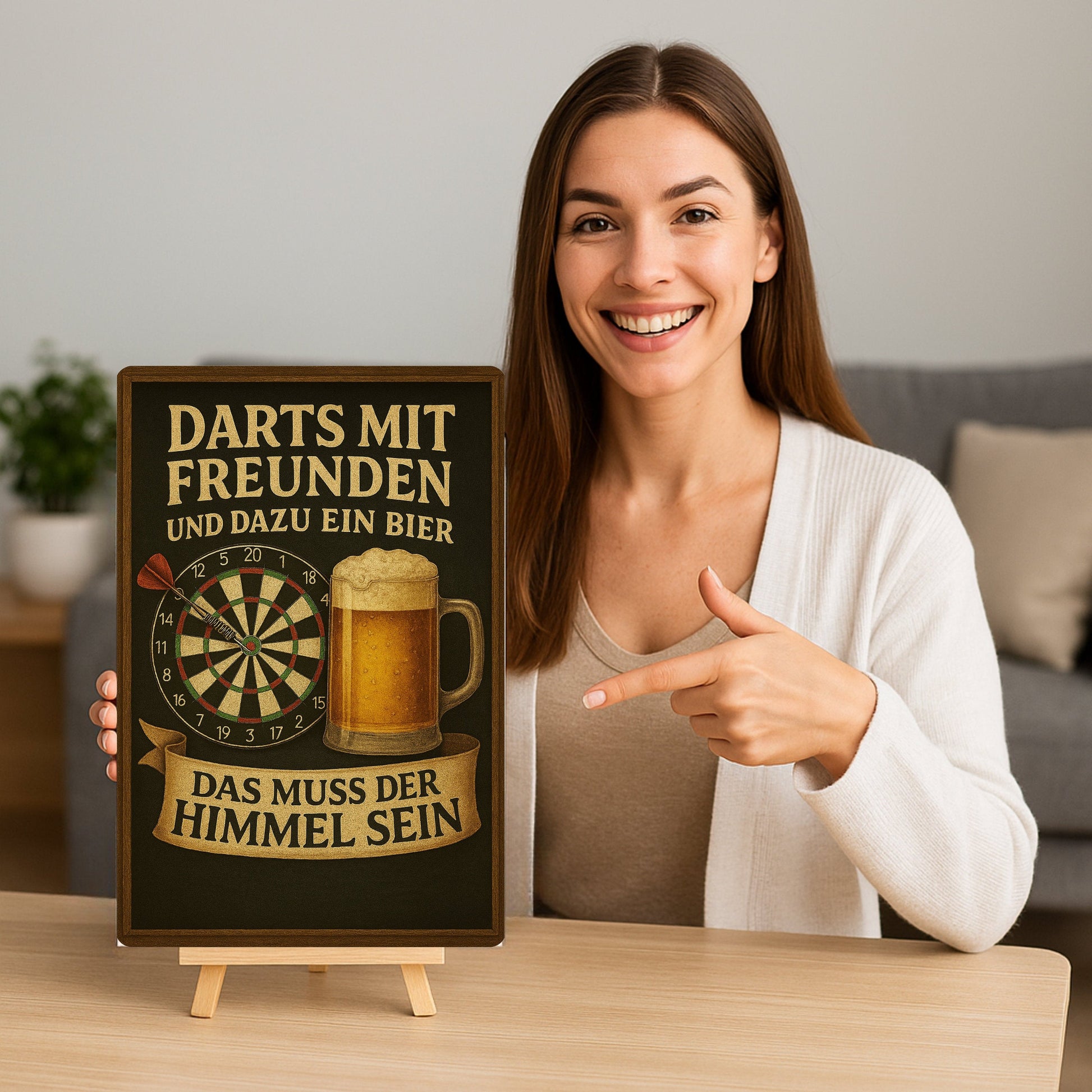 Darts mit Freunden & ein Bier