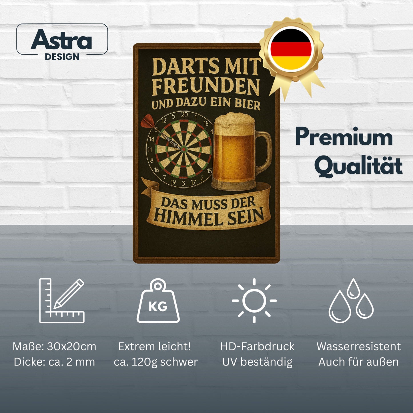 Darts mit Freunden & ein Bier