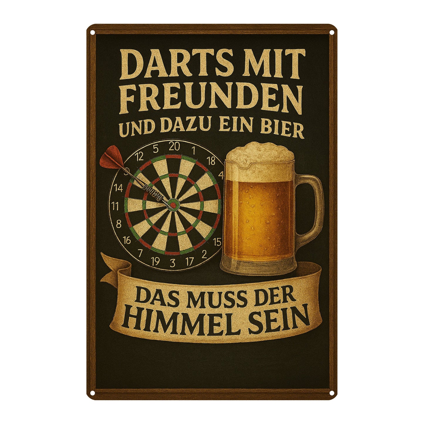 Darts mit Freunden & ein Bier