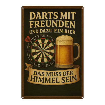 Darts mit Freunden & ein Bier