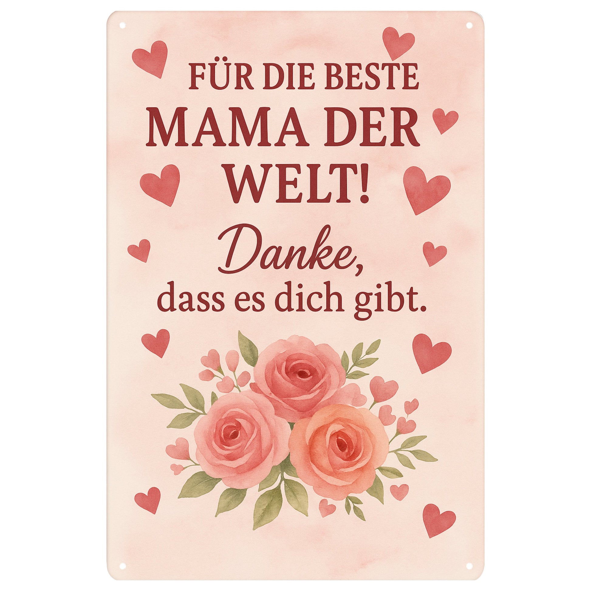 Die beste Mama der Welt Blechschild