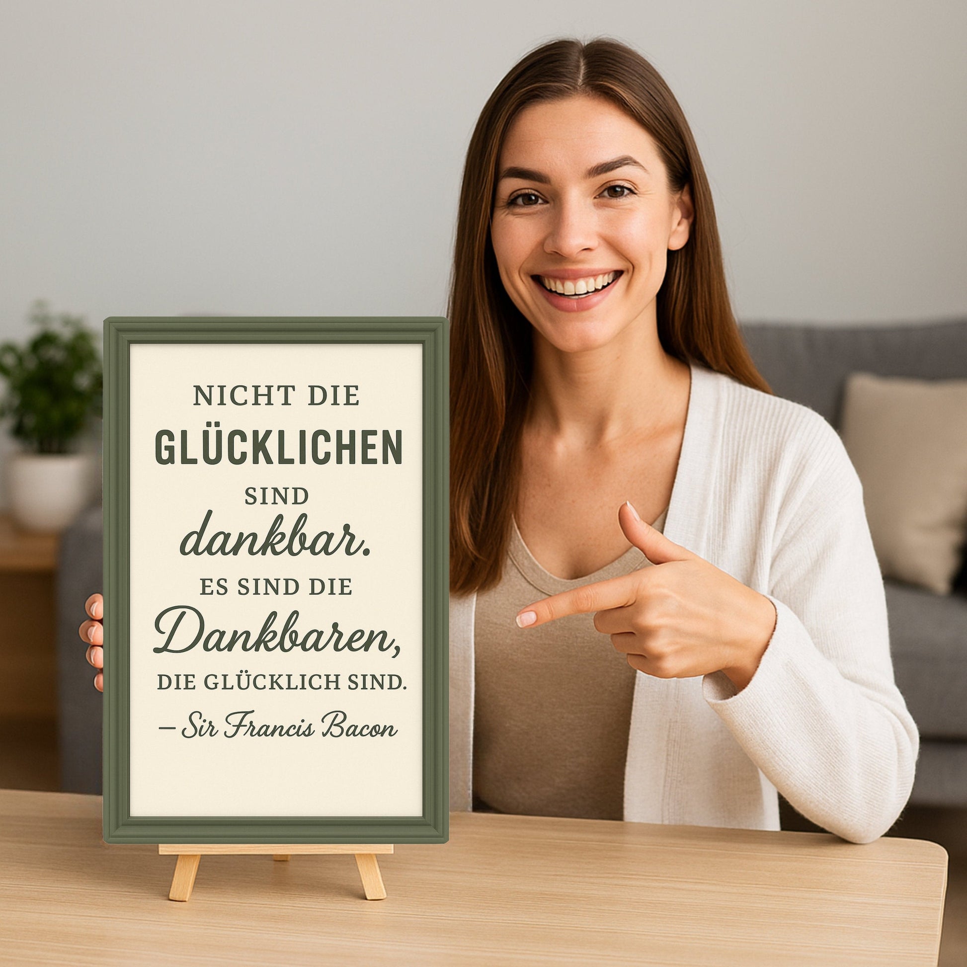 Die dankbaren sind glücklich Blechschild