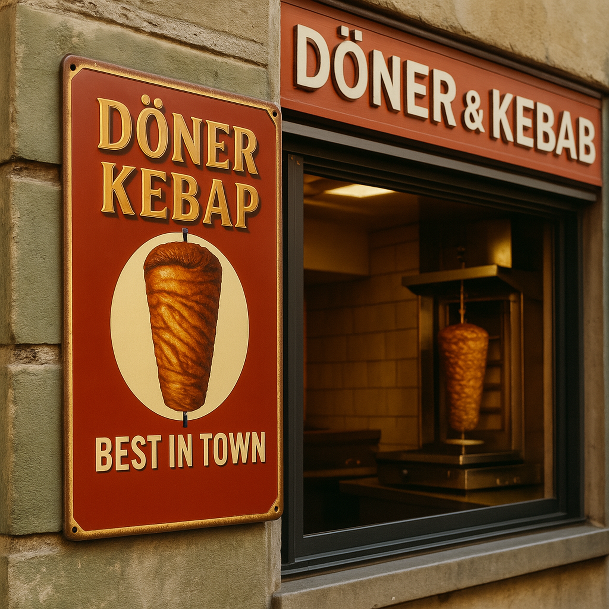 Döner Kebap Blechschild 