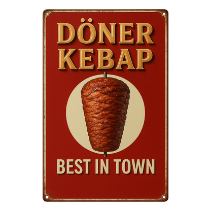 Döner Kebap Blechschild 