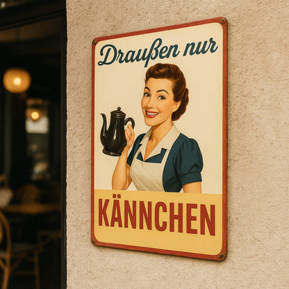 Kännchen Blechschild