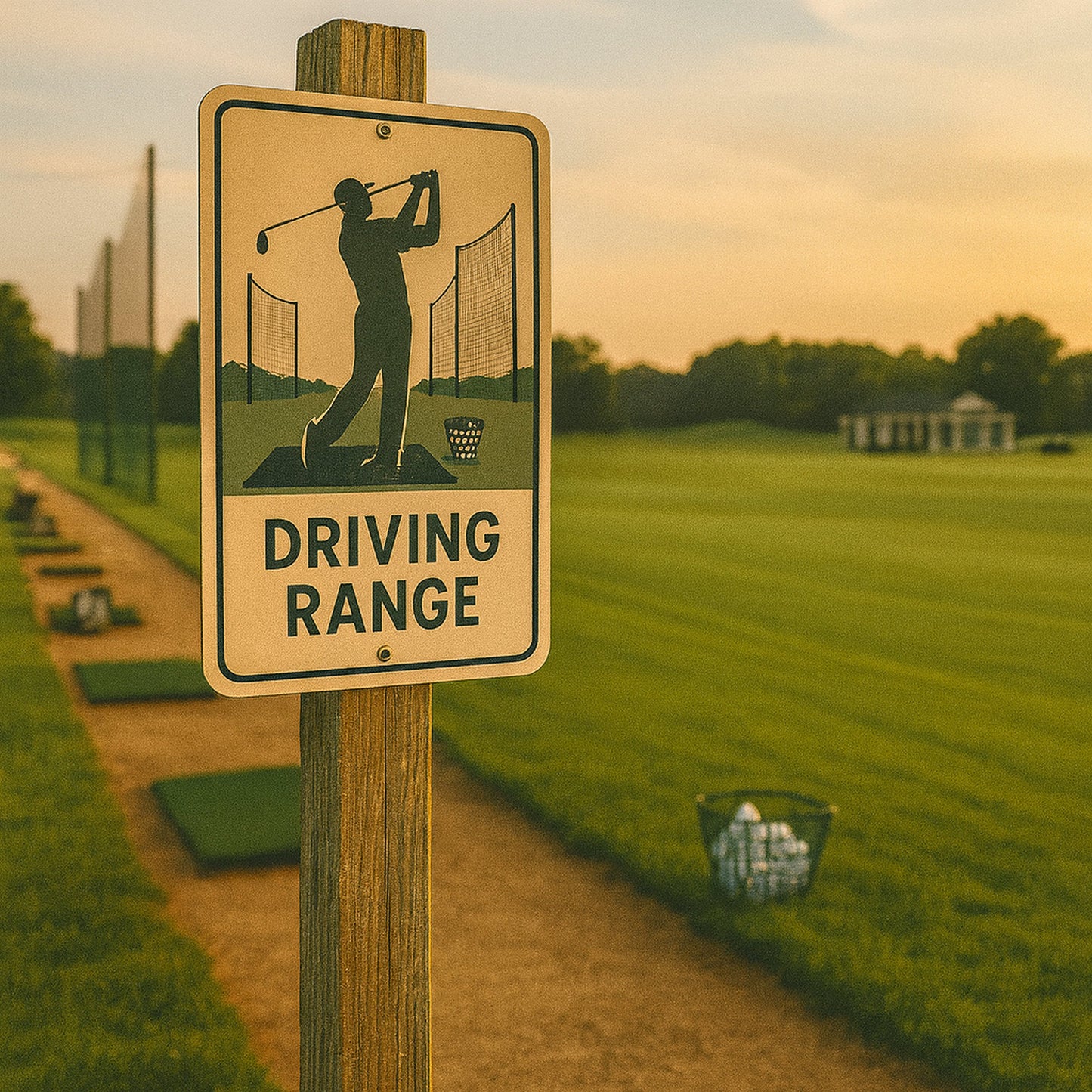 Driving Range Blechschild