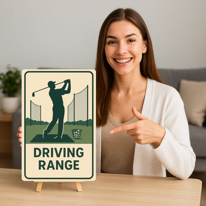 Driving Range Blechschild
